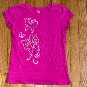 1989 Place Pink Butterfly Tee